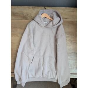 Comfrt Travel Essentials Hoodie Women's L Light Brown Long Sleeve Pullover NWT